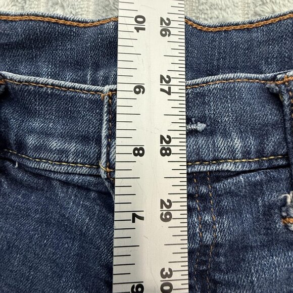 Abercrombie & Fitch Jeans Mens 30 Blue Button Fly Straight 1E5341 Stretch 30x28 - Picture 10 of 11